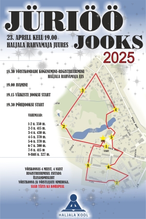 23.04 kell 19:00 Haljala Jüriöö jooks