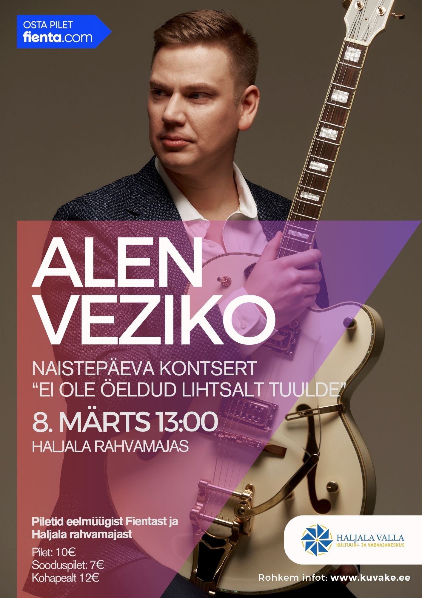 Alen Veziko naistepäeva kontsert Haljala rahvamajas