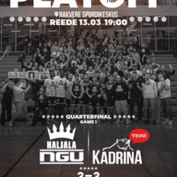 PLAYOFF Haljala NGU vs Kadrina karud 13.02 kell 19:00 Rakvere spordikeskus