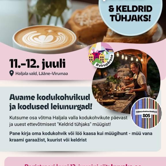 Haljala valla kodukohvikute päevad toimuvad 11.-12. juulil